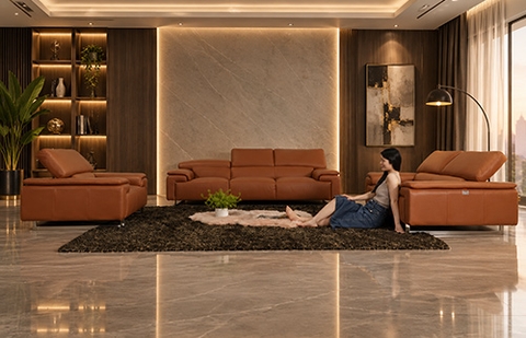 Bộ sofa GINESTRA/CatC 3179 - Da tự nhiên 100% nhập khẩu Italia tại MELINH FURNITURE