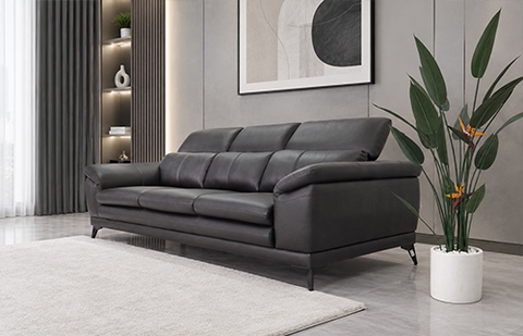 Bộ sofa da thật 212/HL TL 429 màu nâu socola, gồm ghế 1, 2 và 3 chỗ tại MELINH FURNITURE