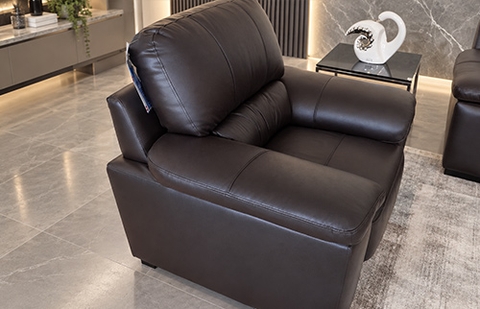 Bộ sofa da thật LISBON/CHOCO HL màu nâu socola, nhập khẩu Thái Lan tại MELINH FURNITURE