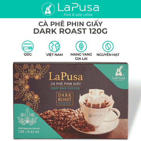 Cà phê phin giấy DARK ROAST 120G