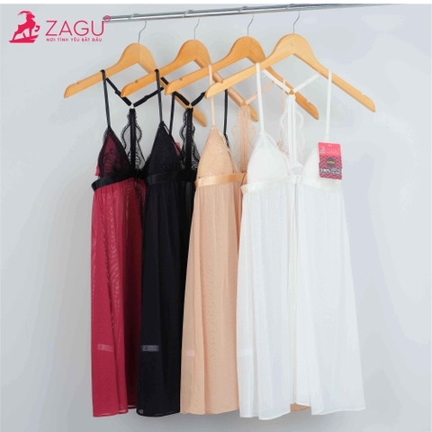 Đầm Ngủ Sexy Xẻ Tà Giữa GN-L300LD