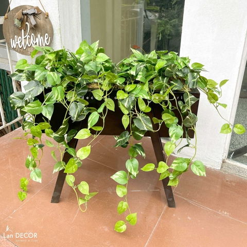 Kệ Cây Rủ Giả - Kệ Cây Giả Trang Trí Tiểu Cảnh Xanh (90X40X80cm)- BC286
