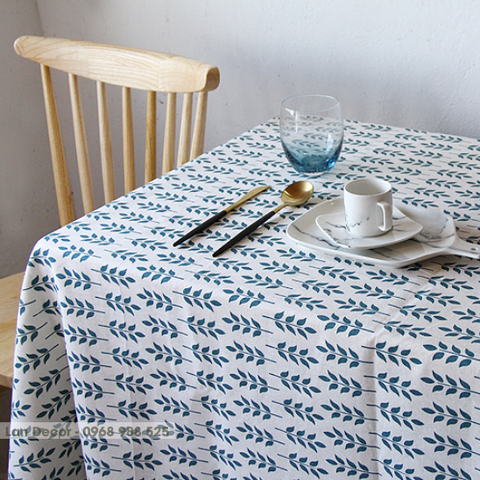 TB272 - Khăn trải bàn cây lá xanh