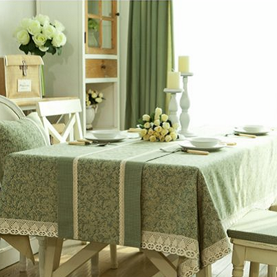 TB234 - Khăn trải bàn lá dây nhỏ xanh cốm