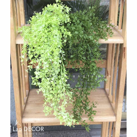 Cành lá giả - Cụm lá tim rủ trang trí LanDecor (80cm) - HC1098