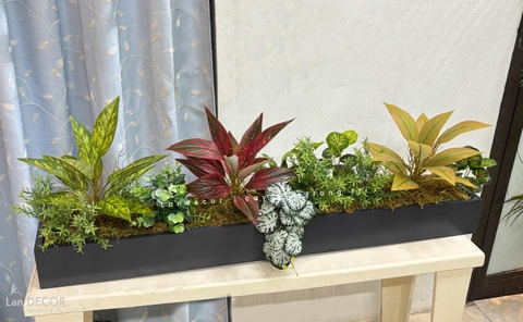 Bồn Cây Giả- Bồn Cây Giả Trang Trí Cửa Hiệu, Decor Không Gian Xanh - BC280