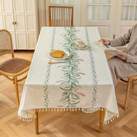 Khăn Trải Bàn Hoa Văn Tinh Tế, Trải Bàn Decor Hiện Đại - TB609