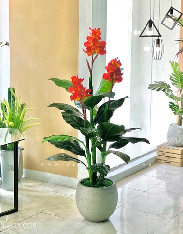 Cây tài lộc hoa trang trí nội thất đẹp 150cm - LC2083