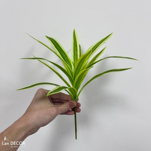 Cành Lá Giả Decor- Cành Phát Tài Giả 16 Lá Decor Độc Đáo (40cm)- HC1410