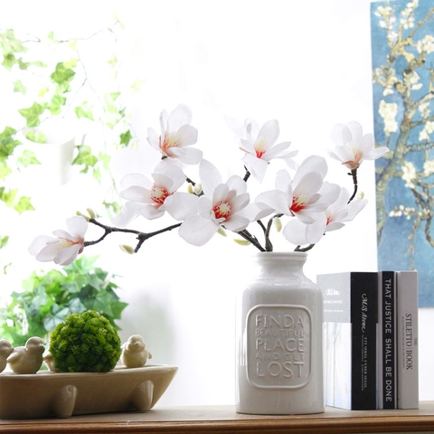 Cành hoa mộc lan (3 bông) - HC819