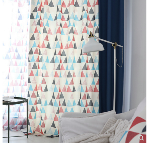 Vải Canvas hình tam giác nhiều màu - TB246