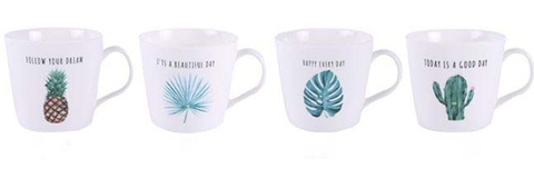 Cốc họa tiết cây lá - CO040