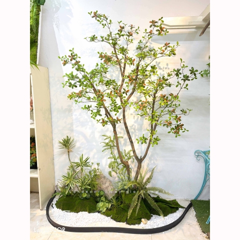 Tiểu Cảnh Cây Giả - Thiết Kế Tiểu Cảnh Cây Cành Cổ Giả Decor Ấn Tượng  (90X200X230cm)- RC148