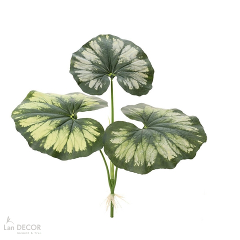 Cành Lá Giả Trang Trí- Cành Lá Thu Hải Đường Giả Decor (70cm)- HC1421-trắng