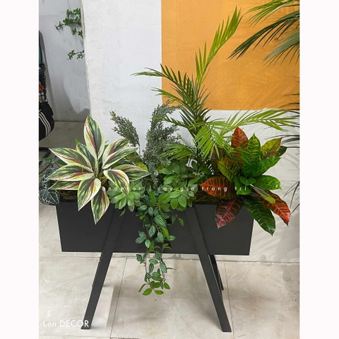 Tiểu Cảnh Cây Giả- Kệ Cây Giả Decor Tiểu Cảnh Xanh (100X50X110CM) - BC291