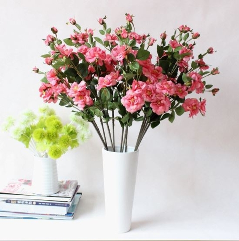 Hoa giả- CÀNH HOA HỒNG LEO TRANG TRÍ LANDECOR - HC637