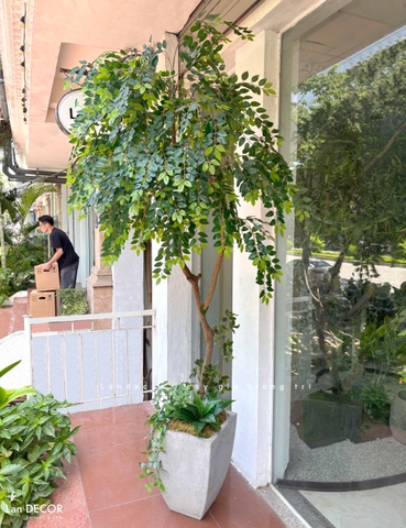 Cây Giả - Cây Bồ Công Anh Giả Decor Tiểu Cảnh Xanh (200cm)- CC1387