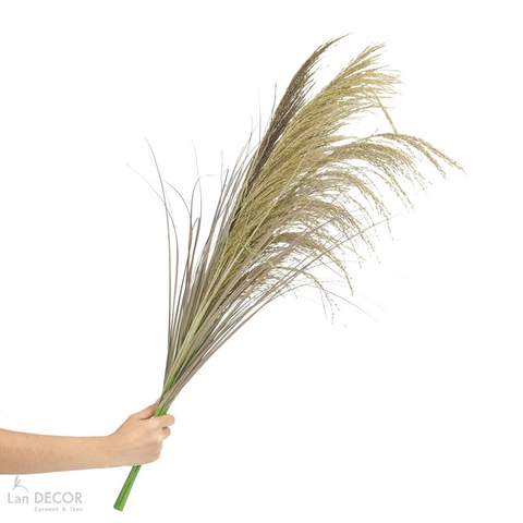 Cành Lá Giả - Cành Bông Lúa Mạch Giả Decor (90cm)- HC1423