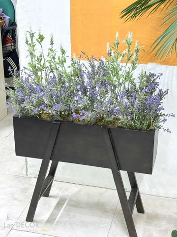 Kệ Hoa Giả Decor - Kệ Hoa Oải Hương Trang Trí Cửa Hiệu Vintage (100X50X110cm)- BC279