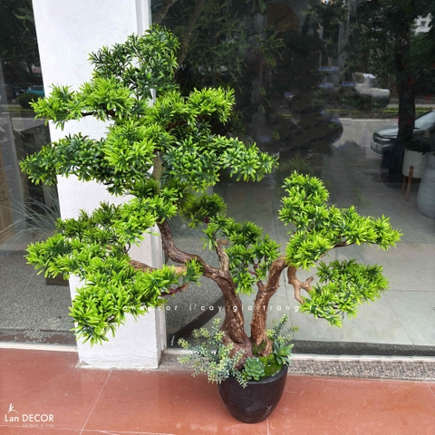 Cây Bonsai Thiết Kế - Cây Tùng Bonsai Giả Thiết Kế Tiểu Cảnh (110cm)- CC1335