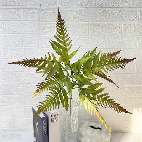 Cành Lá Giả Decor- Cành Dương Xỉ Giả Thiết Kế Tiểu Cảnh  (75cm)- HC1417