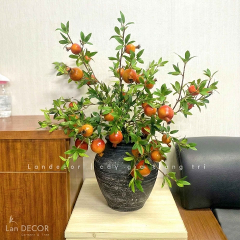 Lựu Giả - Bình Lựu Giả Trang Trí Lễ Tết, Decor Không Gian Ấm Cúng - BH1209