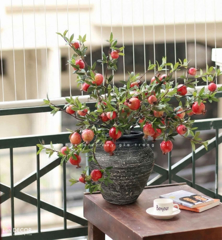 Lựu Giả - Bình Lựu Giả Trang Trí Lễ Tết, Decor Không Gian Ấm Cúng - BH1209