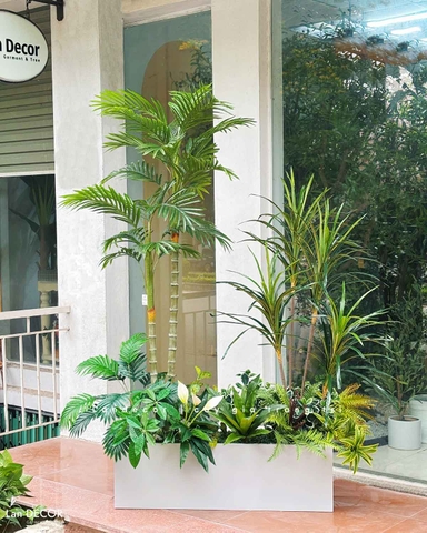 Bồn Cây Giả- Bồn Cây Dừa Giả Thiết Kế Không Gian Xanh Hiện Đại (150X80X200cm)- BC255
