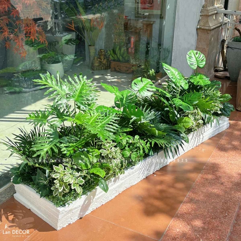 Tiểu Cảnh Cây Giả- Bồn Tiểu Cảnh Thiết Kế Quán Cafe