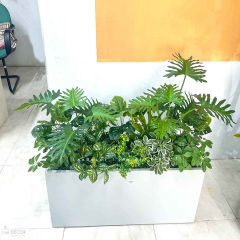 Bồn Cây Giả- Bồn Cây Giả Trang Trí Tiểu Cảnh Cửa Hiệu (90X50X100cm)- BC242
