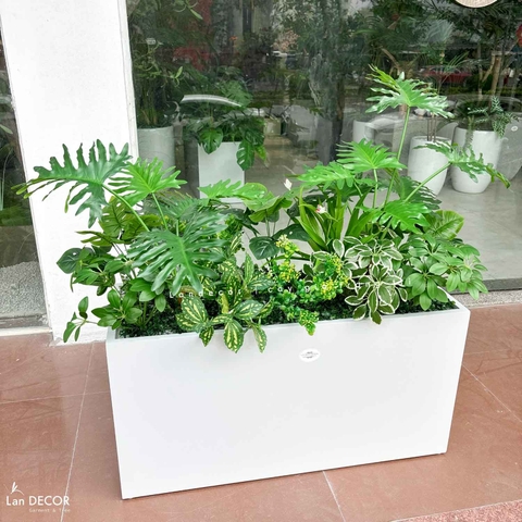 Bồn Cây Giả- Bồn Cây Giả Trang Trí Tiểu Cảnh Cửa Hiệu (90X50X100cm)- BC242