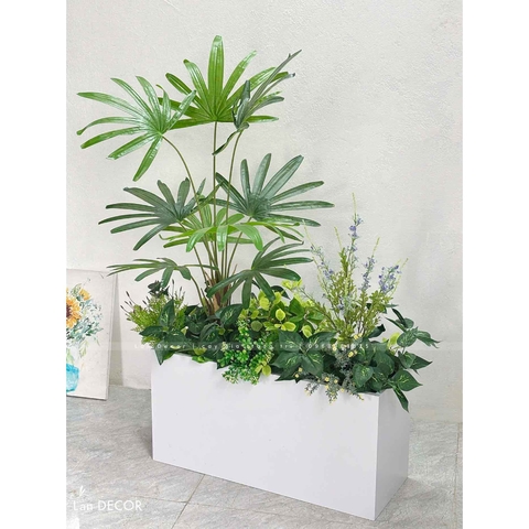 Bồn Cây Tiểu Cảnh- Bồn Cọ Decor Không Gian Nổi Bật (110X80X135cm)- BC128