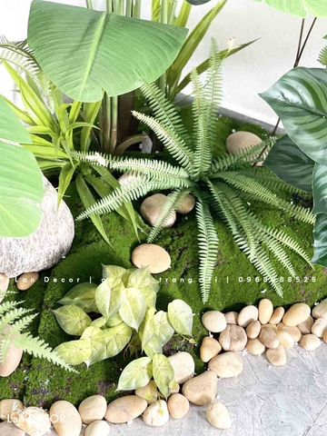 BỒN RÊU CHUỐI THIÊN ĐIỂU THIẾT KẾ TIỂU CẢNH XANH MÁT (130x90x150cm)- RC046