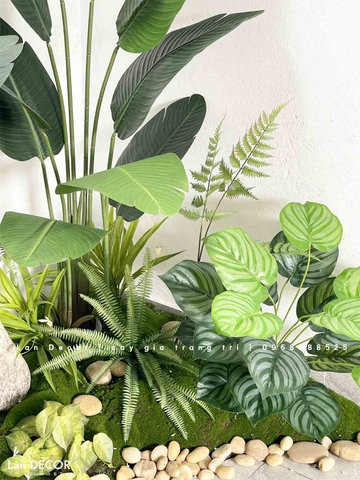 BỒN RÊU CHUỐI THIÊN ĐIỂU THIẾT KẾ TIỂU CẢNH XANH MÁT (130x90x150cm)- RC046