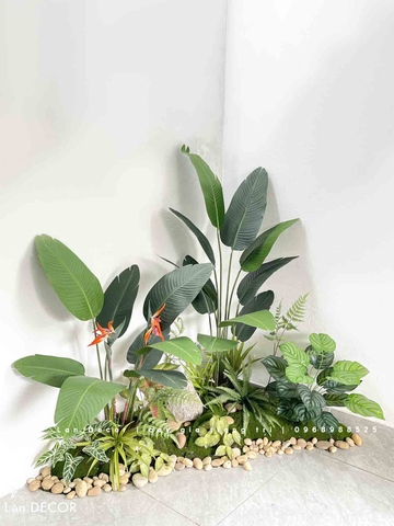 BỒN RÊU CHUỐI THIÊN ĐIỂU THIẾT KẾ TIỂU CẢNH XANH MÁT (130x90x150cm)- RC046