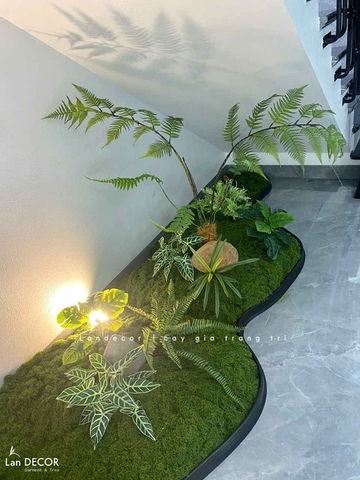 Thi Công Bồn Cây Giả - Công Trình Tiểu Cảnh Cây Đỗ Quyên Thiết Kế Không Gian Căn Hộ