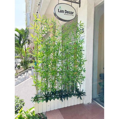 Tre Trúc Giả- Bồn Trúc Quân Tử Giả Thiết Kế Tiểu Cảnh (60X20X200cm)- BC146
