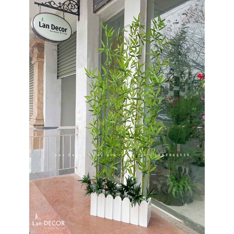 Tre Trúc Giả- Bồn Trúc Quân Tử Giả Thiết Kế Tiểu Cảnh (60X20X200cm)- BC146