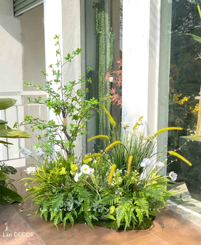 BỒN RÊU LAU THIẾT KẾ PHONG CÁCH ĐỒNG NỘI (110x70x130cm)- RC019