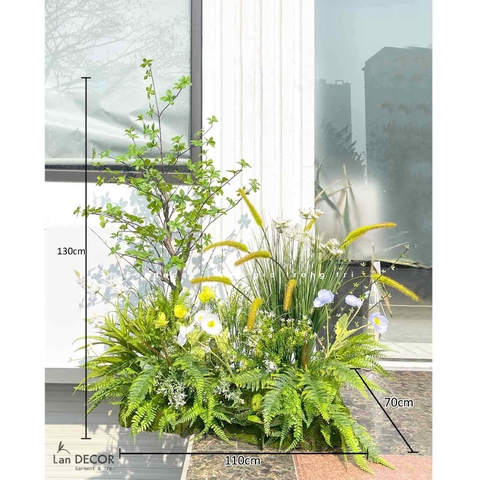 BỒN RÊU LAU THIẾT KẾ PHONG CÁCH ĐỒNG NỘI (110x70x130cm)- RC019