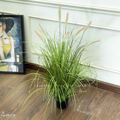 Cỏ Lau Giả - Bụi Cỏ Lau Hồng Decor Tiểu Cảnh Lau Giả, Thiết Kế Hiện Đại (cao 110cm, tán 55cm)- CC1100