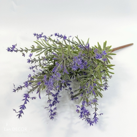 Cành Hoa Giả - Hoa Lavender Giả Trang Trí Giỏ Hoa, Decor Tiểu Cảnh Vintage (40cm)- HC1458