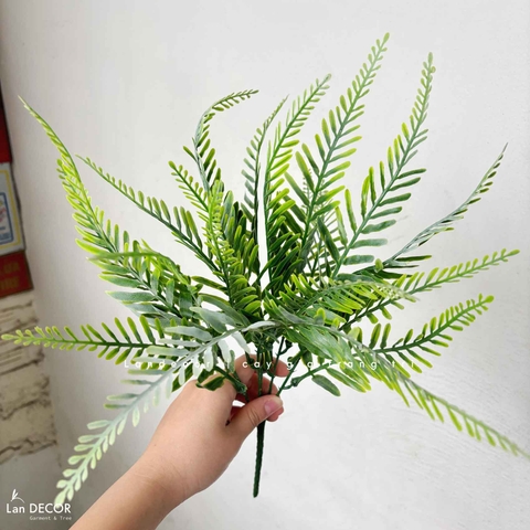 Cành Lá Giả- Cành Dương Xỉ Giả Trang Trí Tiểu Cảnh (5 nhánh, 40cm)- HC1379