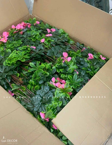 Cành hoa Đỗ Quyên trang trí (50cm) -HC1117