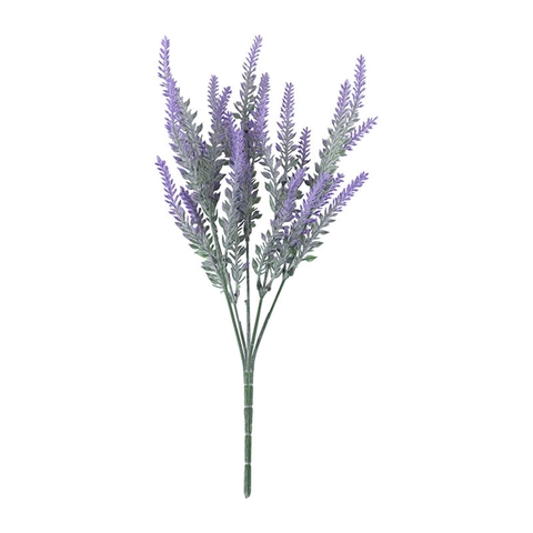 Hoa Giả Decor- Cành Hoa Oải Hương Giả Trang Trí Nhà Đẹp (5 nhánh, 35cm)- HC1243