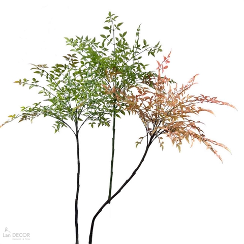Cành Lá Giả Decor- Cành Nam Thiên Trúc Trang Trí Nhà Cửa, Cắm Hoa Đẹp Thanh Thoát- HC1310