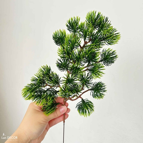 Cành tùng giả trang trí tiểu cảnh, cây bonsai - HC1154