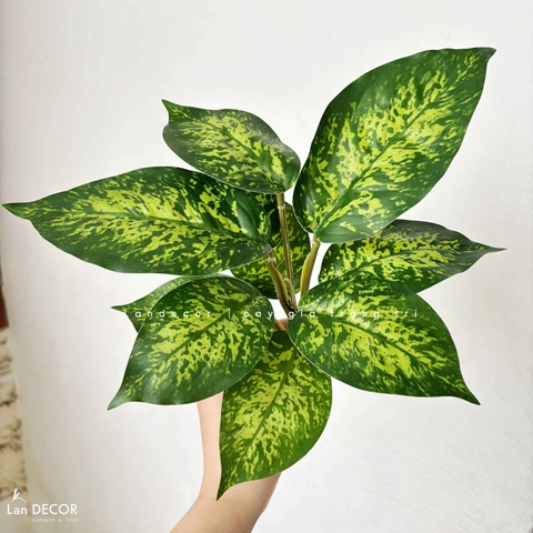 Cành Lá Giả Trang Trí- Cành Vạn Lộc Giả Decor (30cm)- HC1337