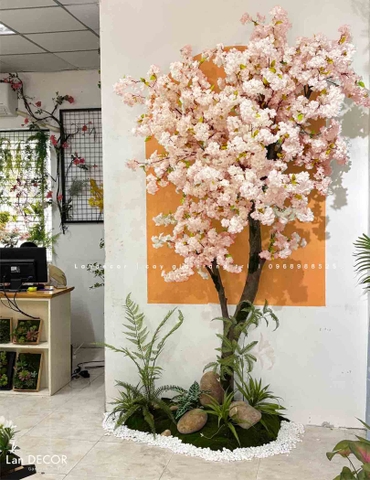 Bồn Hoa Anh Đào Thiết Kế Tiểu Cảnh (110x60x270cm)- RC055