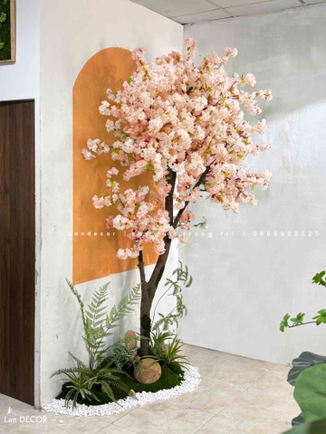 Bồn Hoa Anh Đào Thiết Kế Tiểu Cảnh (110x60x270cm)- RC055